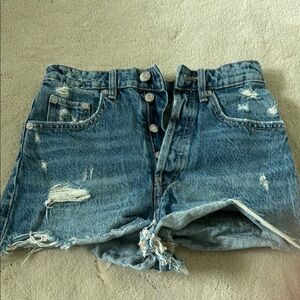 Stylish Blue Denim Women's Shorts